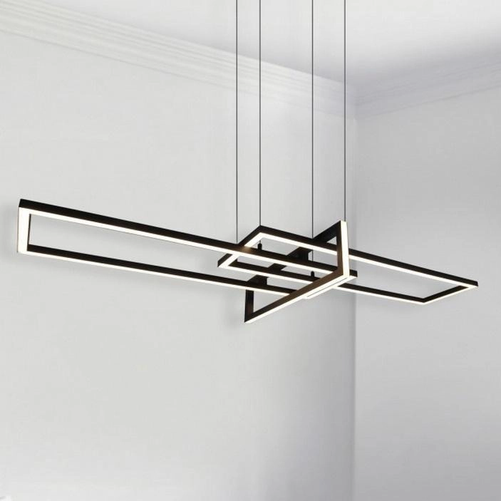 Trio hanging lamp Black LED pendant