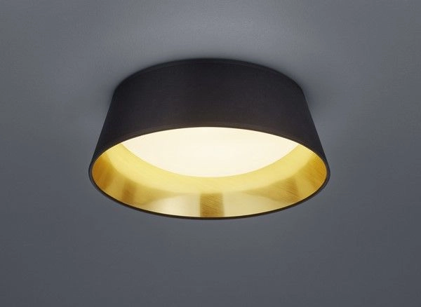 Trio ceiling lamp black fabric ceiling