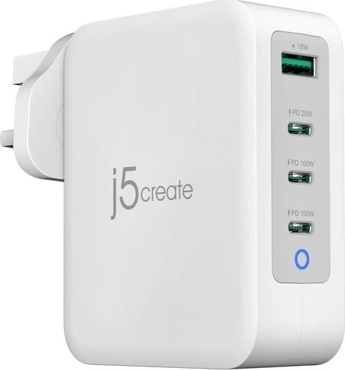 J5create JUP43130F-FN 130W GaN USB-C® 4-Port