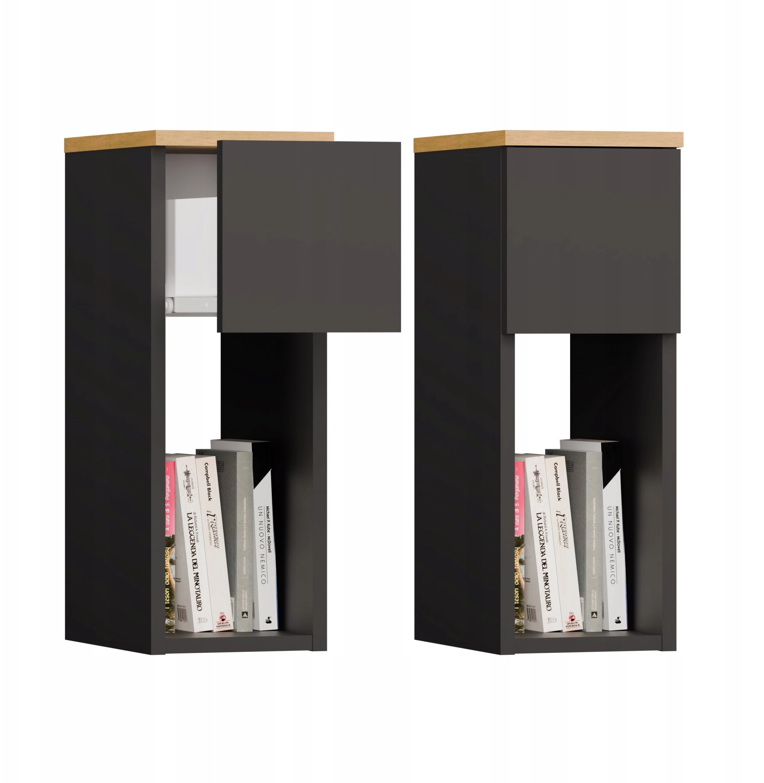 GALAX 20/1S BEDSIDE TABLE  ANTHRACITE/ARTISAN M-MP-SN-GLX-20/1S-ANTA