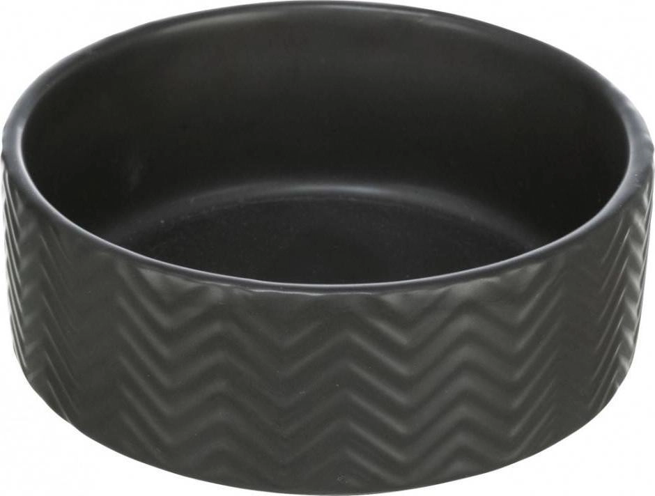 Ceramic bowl for dogs/cats matt black