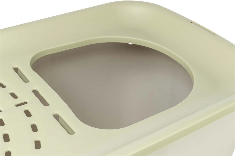 Trixie Hop-In  cat litter box  gray/green