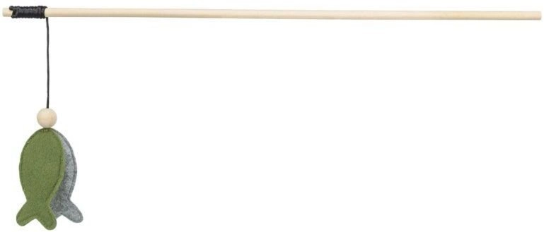 Trixie Cat fishing rod with fish