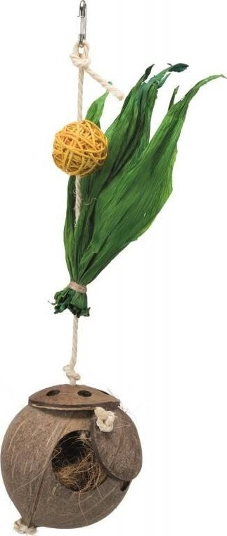 Trixie Kokos on a sisal rope