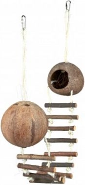 Trixie Double coconut house with ladder