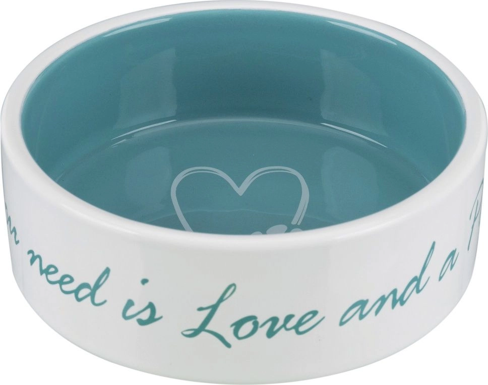 Trixie Ceramic bowl cream and blue
