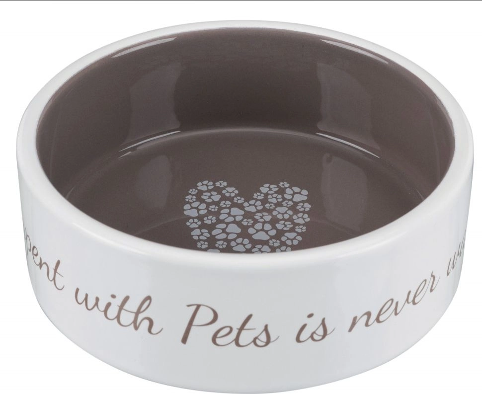 Trixie Ceramic bowl cream and brown
