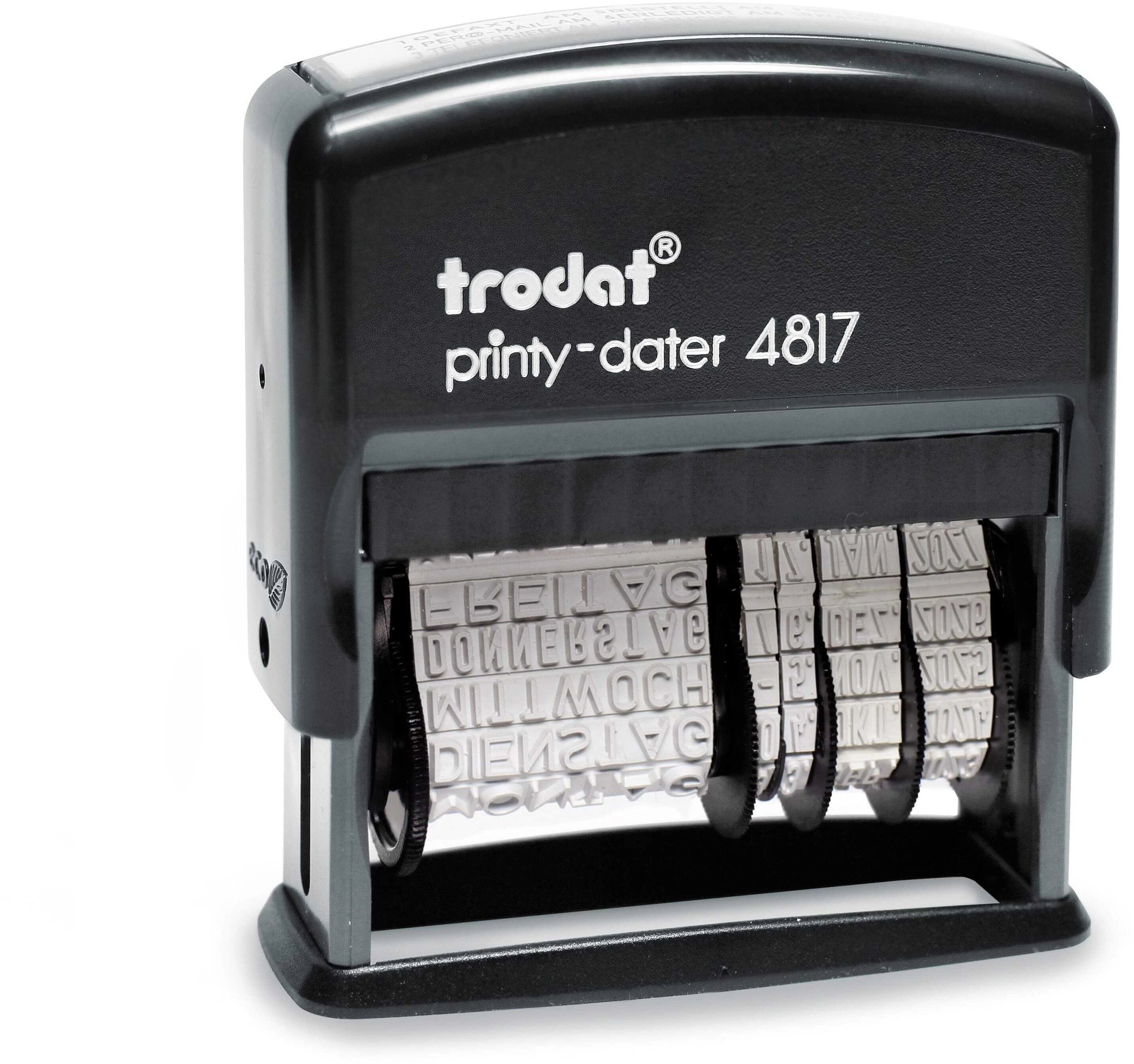 Trodat Wortdrehstempel Printy DE m. Datum