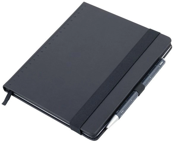 TROIKA notepad BLACK SLIMPAD A5 dark