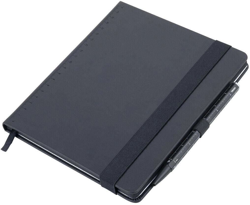 TROIKA notepad BLACK SLIMPAD A5 yellow
