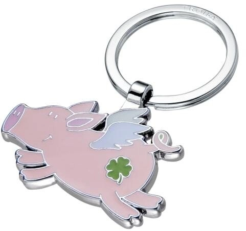 Troika TROIKA Lucky Pig keychain  enameled