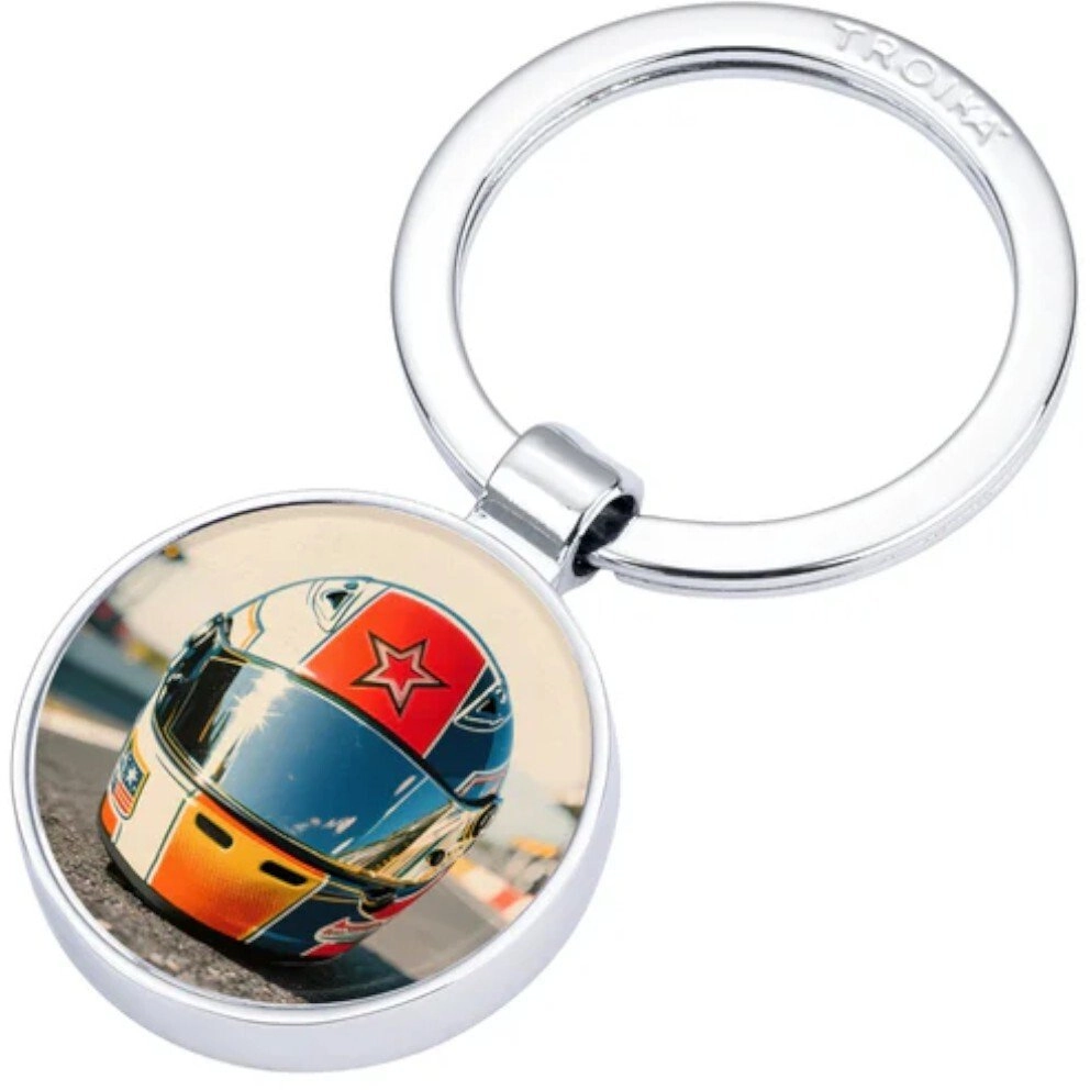 Troika TROIKA Racing key ring  chrome