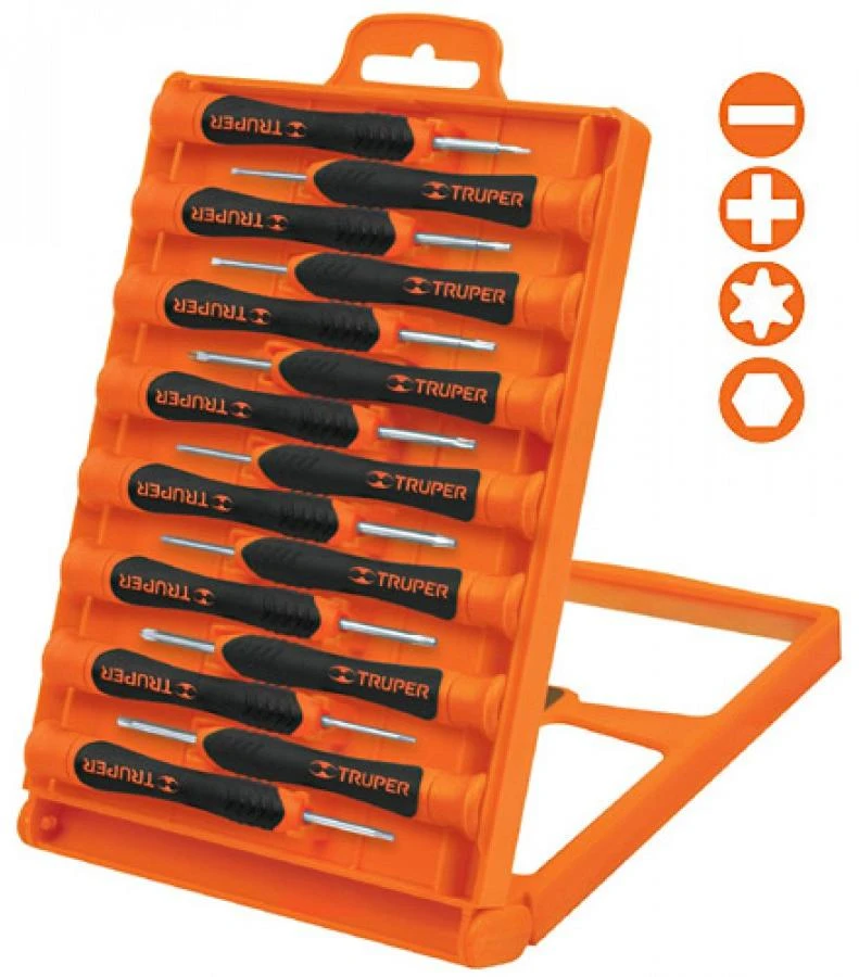 Precision screwdriver set 15pcs Truper ®