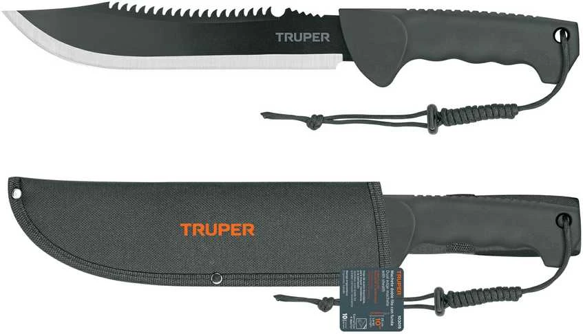 Truper machete with saw. Length 25
