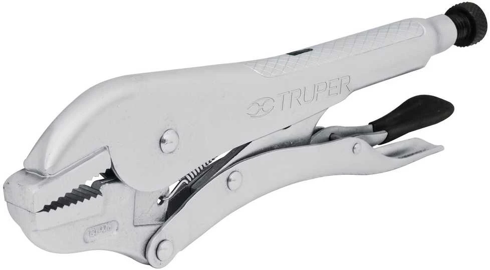 The pliers are fixed with straight
