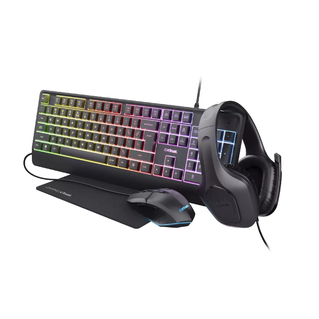 Trust GXT 792 QUADROX keyboard Mouse