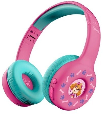 Trust austiņas TRUST Nouna bezvadu austiņas bērniem PAW Patrol Pink