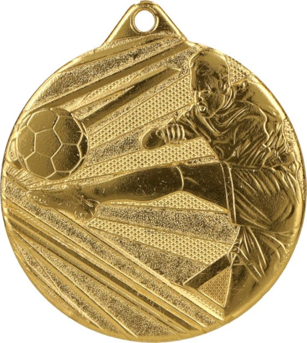 Tryumf Medal 50mm steel gold football