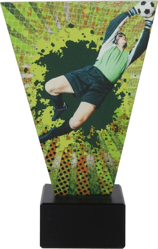 Glass soccer trophy Triumph VL2-C/SOC4/BK 2912347246066