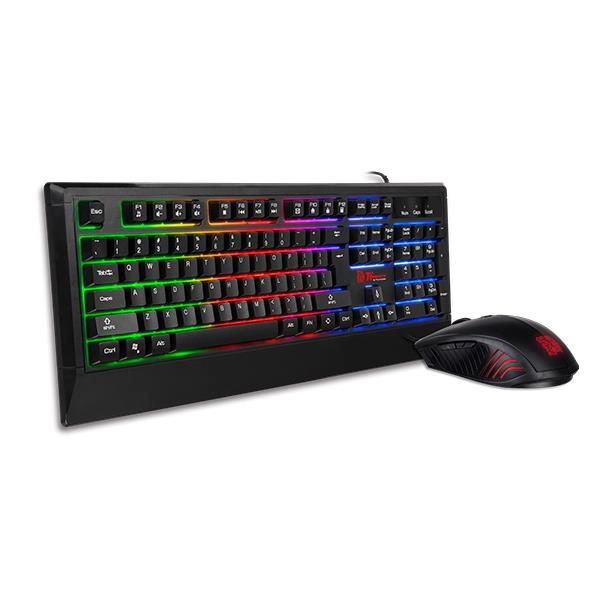 Tt eSPORTS Challenger Combo tastatūra Pele iekļauta Speļu USB Vācu Melns