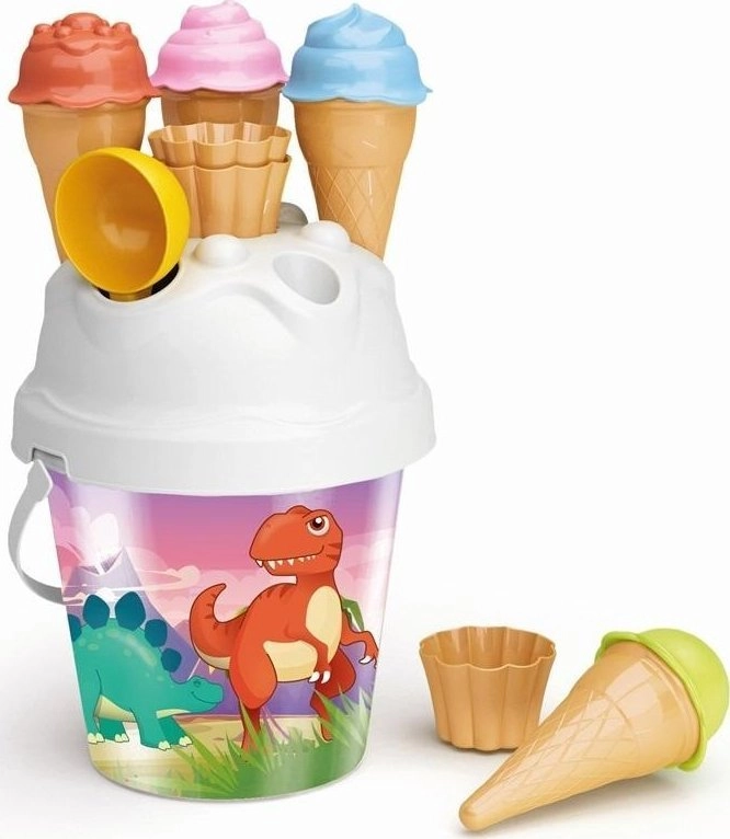 Tupiko Holographic bucket Dinosaurs with ice