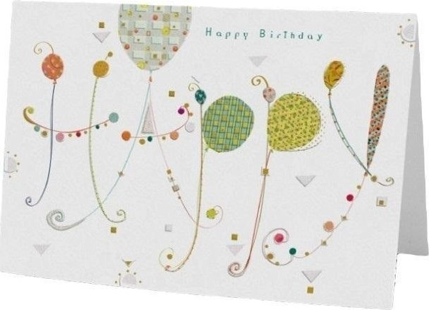 B6 pass + envelope Birthday inscription