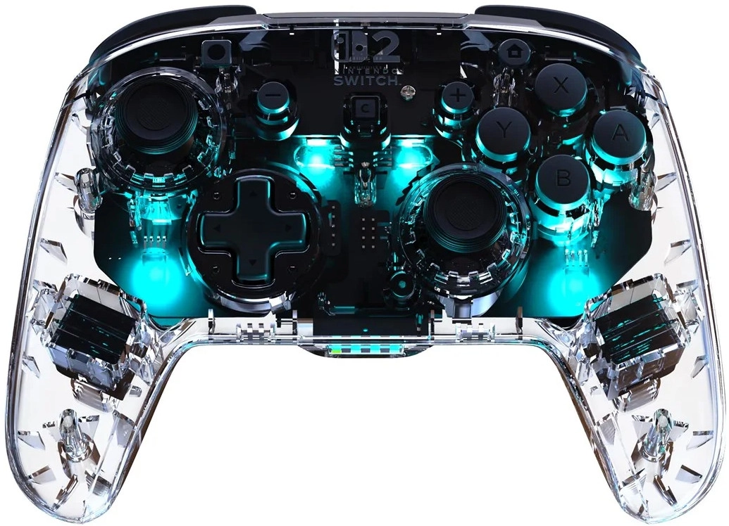 Turtle Beach wireless controller Afterglow Nintendo Switch 2, transparent
