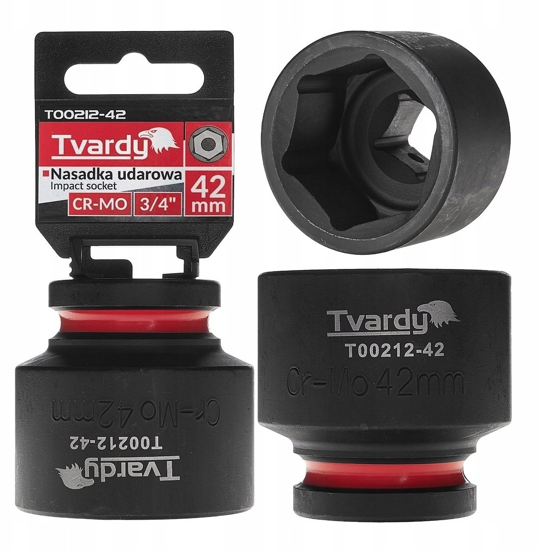 Tvardy Impact socket 3/4`` 6-point 42mm