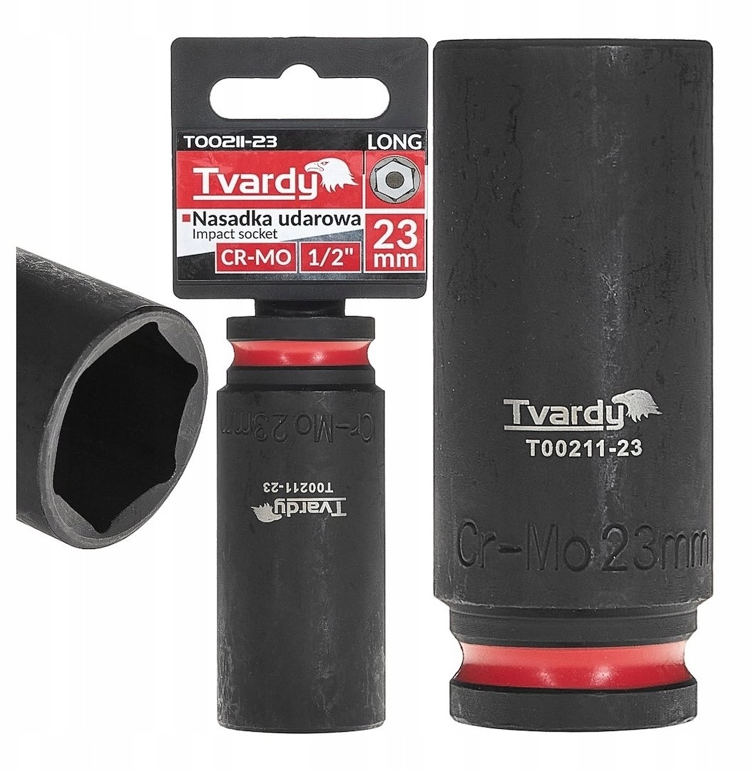 Tvardy Long impact socket 1/2`` 6-point