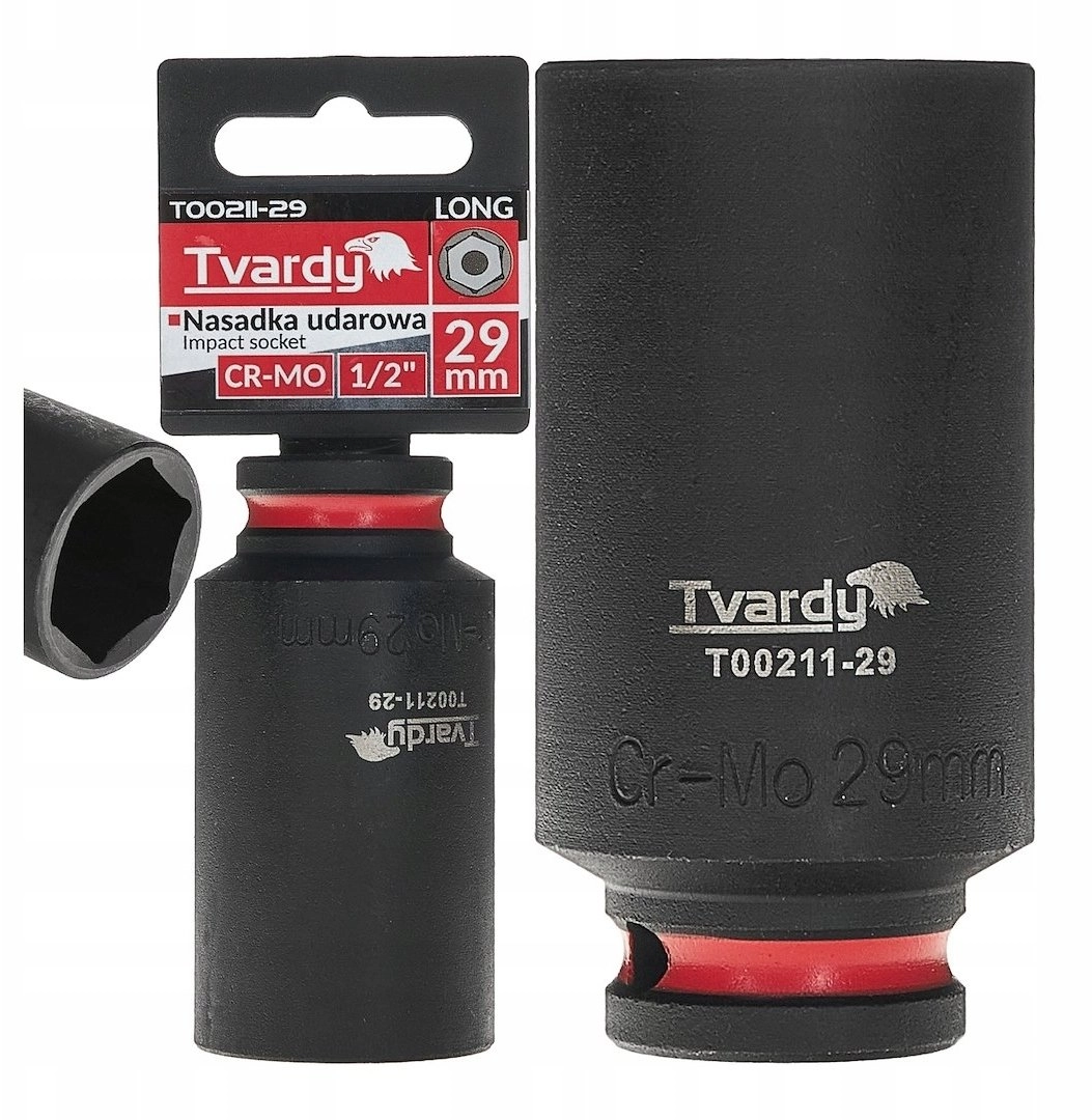 Tvardy Long impact socket 1/2`` 6-point