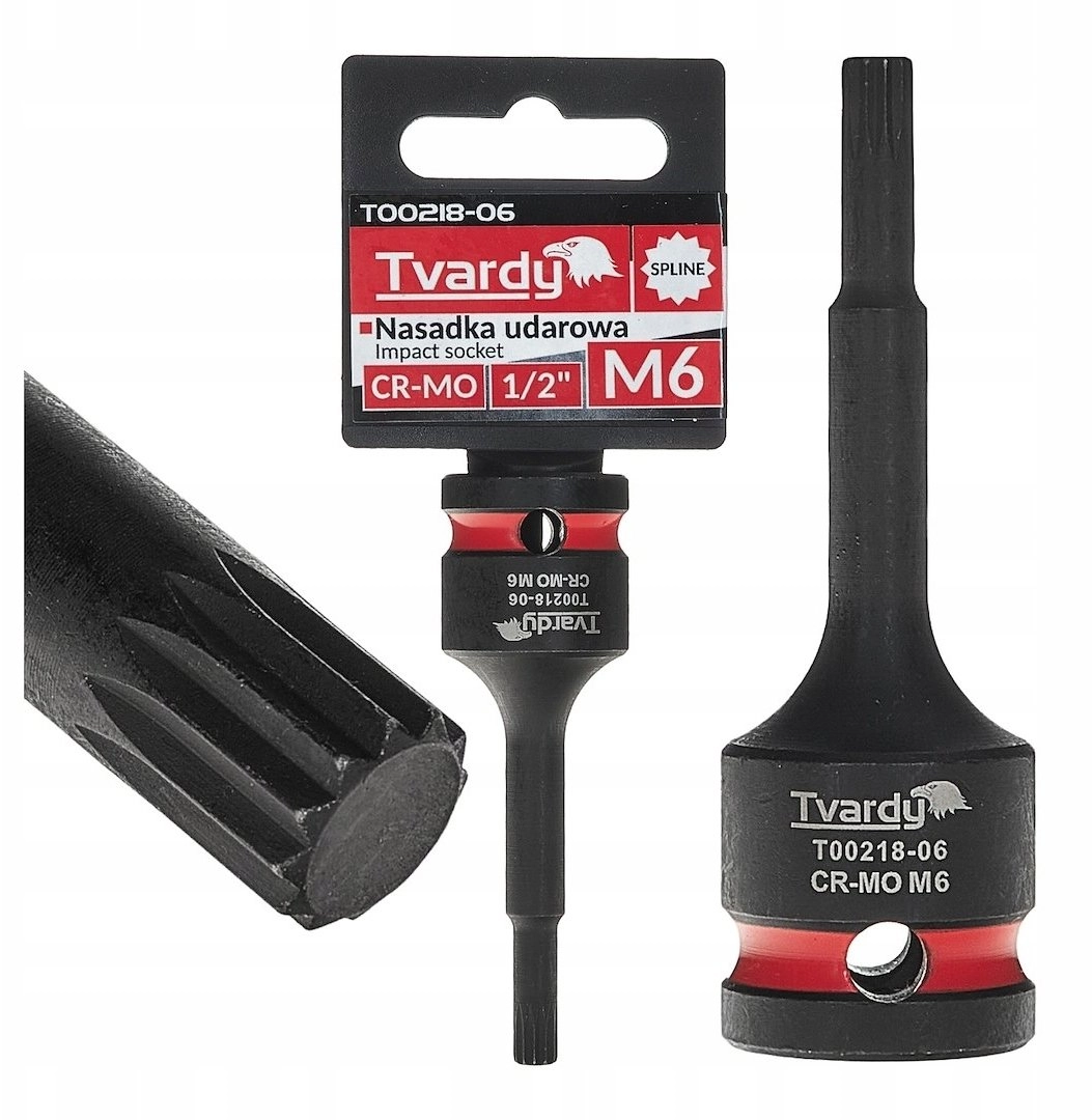 Tvardy Nasadka udarowa SPLINE 1/2`` M6
