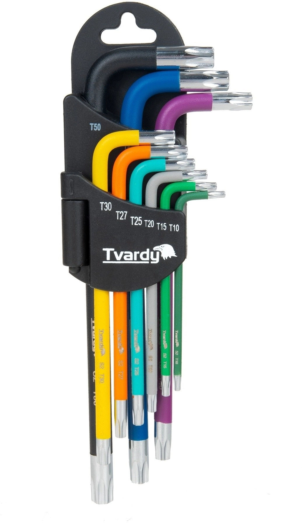 Tvardy Torx keys color T10-T50 9