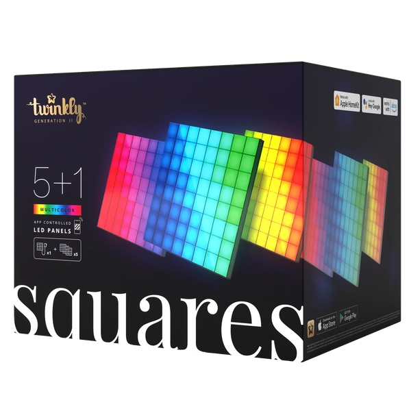 Twinkly Squares Smart panel Wi-Fi/Bluetooth TWQ064STW-07-BEU