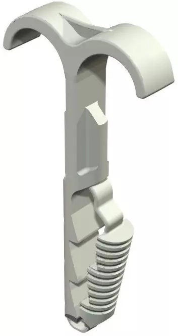 UN DOUBLE PIPE AND CABLE HOLDER