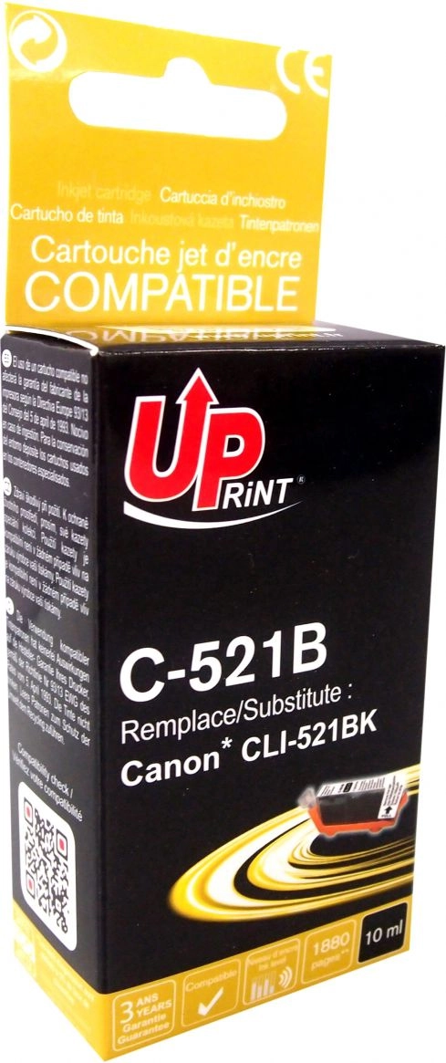Tintes kārtridžs UPrint Canon CLI-521BK Black