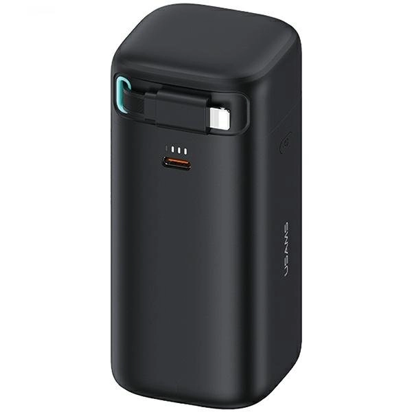 USAMS Powerbank with retractable Lightning cable