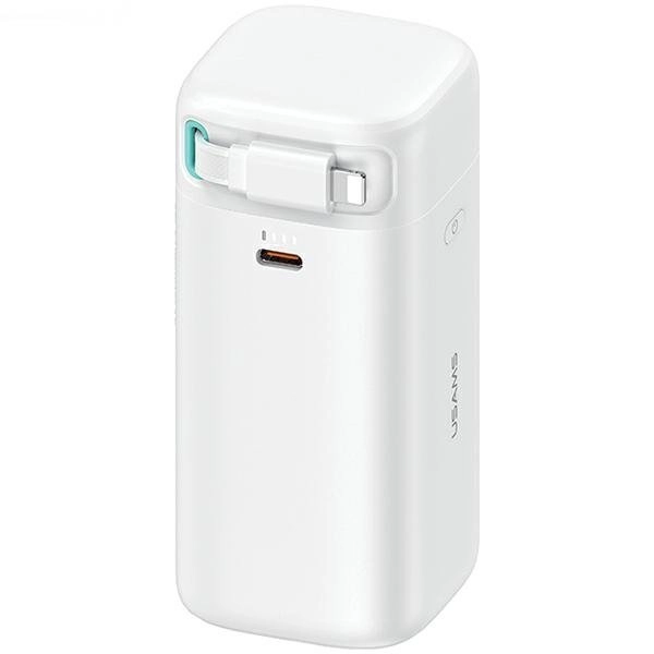USAMS Powerbank with retractable Lightning cable