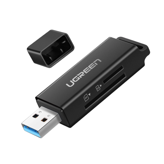 Ugreen 40752 card reader USB Black