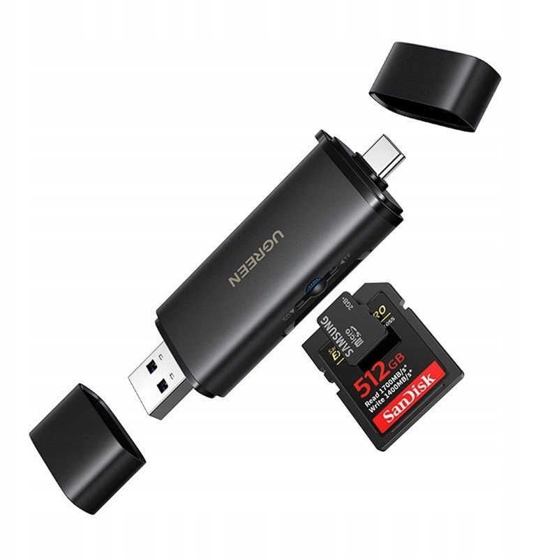 USB-C/USB-A 2in1 card reader Ugreen CM803