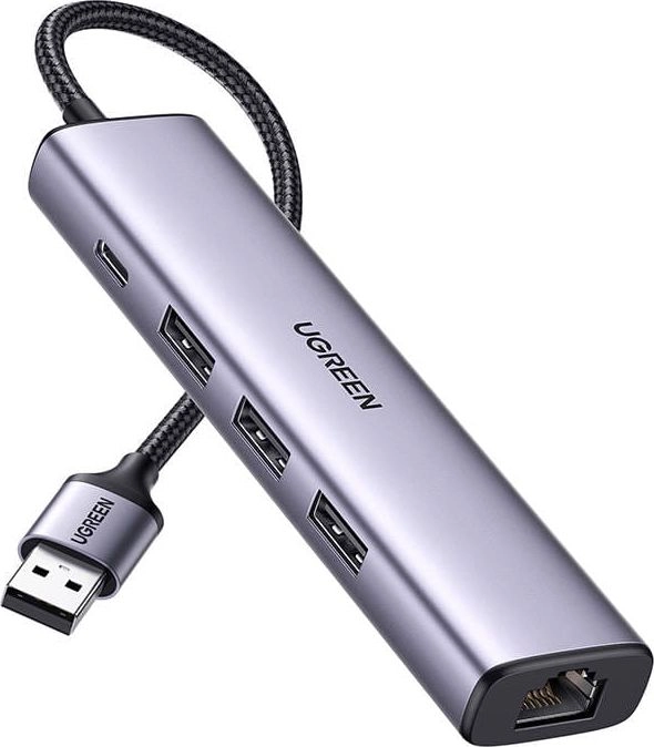 HUB USB Ugreen 1x RJ-45 1x