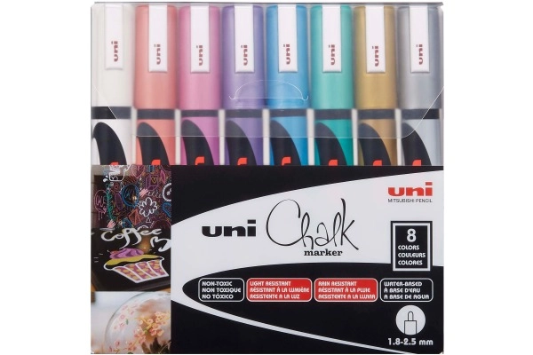 Uni-Ball ChalkGlass PWE-5M chalk marker Chisel