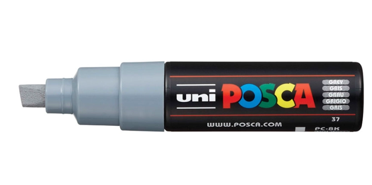POSCA PC-8K Grey 12988469 4902778916582