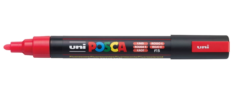 POSCA PC-5M Fluorescent Red 13040477 4902778198049