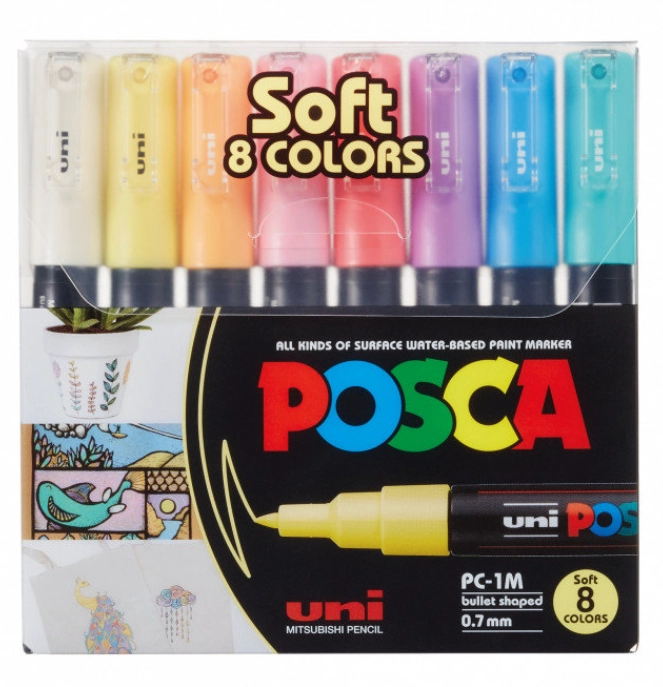 POSCA PC-1M Pastel 8 pc(s) 1173677