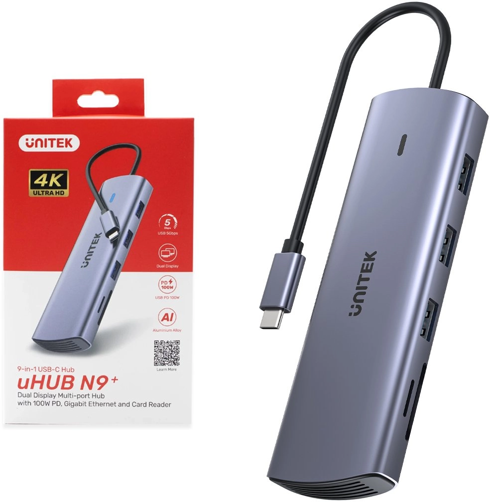 HUB USB Unitek 9w1 USB C