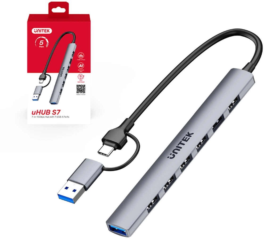 HUB USB Unitek H1209A 7x USB-A