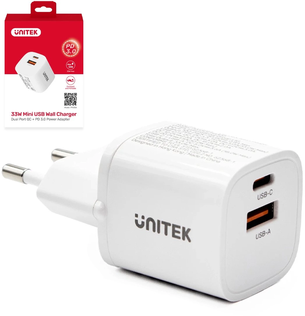 Åadowarka sieciowa 1x USB-A 1x USB-C