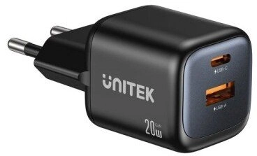 UNITEK WALL CHARGER 2X GAN USB-A