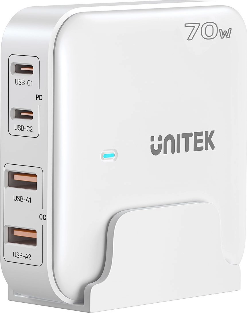 GaN network charger - Unitek P1228AWH01-EU