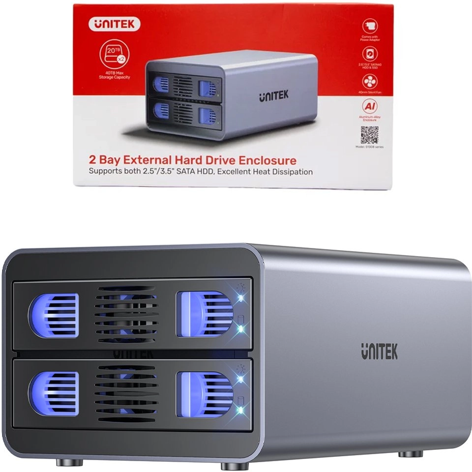 Unitek RAID enclosure SATA disk 2